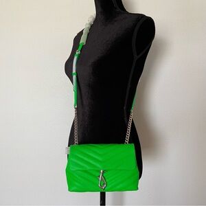 NEW Rebecca Minkoff Edie Chevron Quilted Leather Crossbody Bag